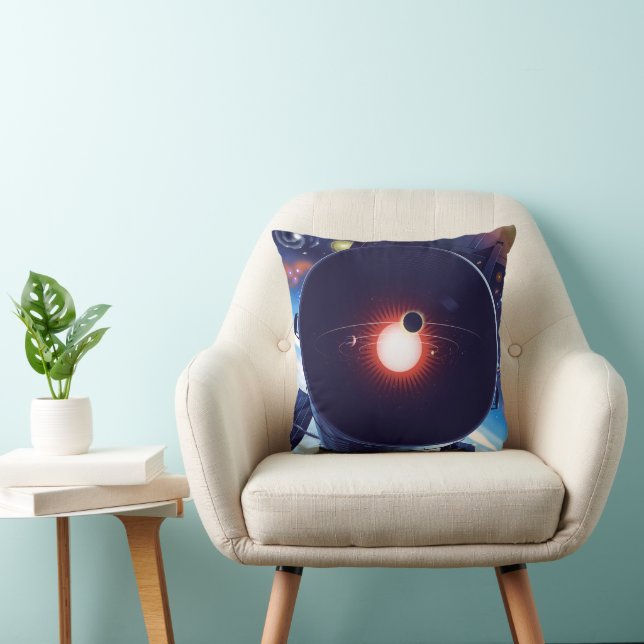 Hubble Space Telescope Poster. Cushion (Chair)