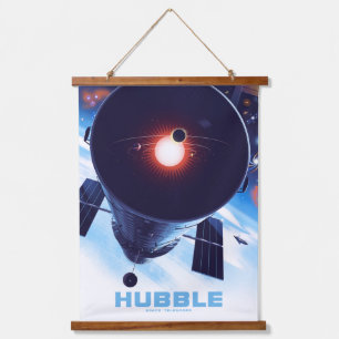 Hubble Space Telescope Poster. Hanging Tapestry