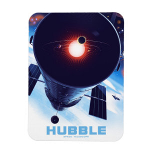 Hubble Space Telescope Poster. Magnet
