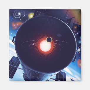 Hubble Space Telescope Poster. Magnet