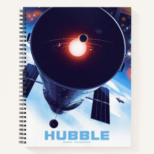 Hubble Space Telescope Poster. Notebook