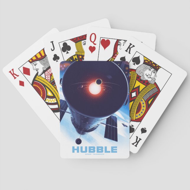 Hubble Space Telescope Poster. Playing Cards (Back)