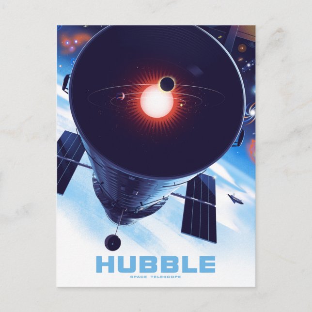Hubble Space Telescope Poster. Postcard (Front)