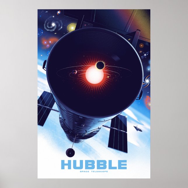 Hubble Space Telescope Poster. Poster (Front)