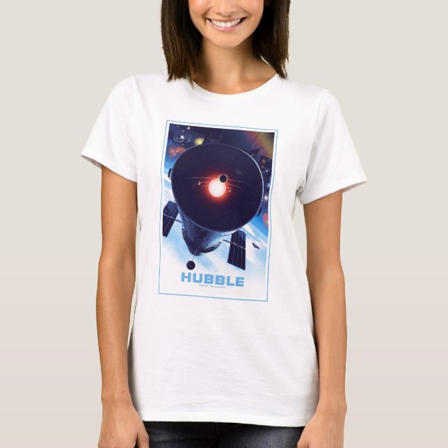 Hubble Space Telescope Poster. T-Shirt (Front)