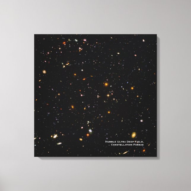 Hubble Telescope Ultra Deep Field Galaxies Photo Canvas Print (Front)