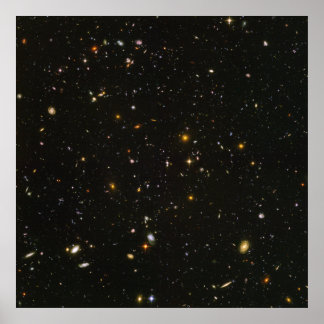Hubble Ultra Deep Field View- HUDF- Uncompressed Poster
