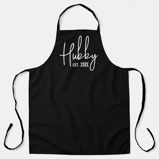 Hubby and wifey kitchen aprons for couple (Front)