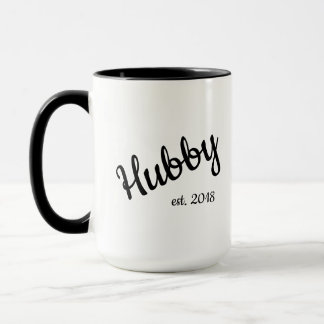 "Hubby" Coffee Mug ~ Black & White