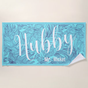 Hubby Hawaiian Beach Towel