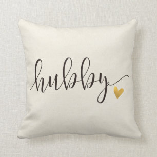 Hubby,Hubby and Wifey Wedding Gift Cushion