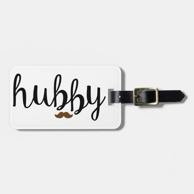 Hubby Luggage Tag (Front Horizontal)