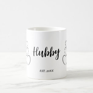 "Hubby". Minimalist  Coffee Mug