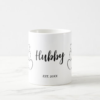 "Hubby". Minimalist  Coffee Mug