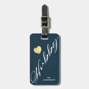 Hubby   Personalized Honeymoon Groom Luggage Tag