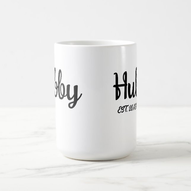 Hubby Wedding Anniversary wishes for husband Coffee Mug (Center)
