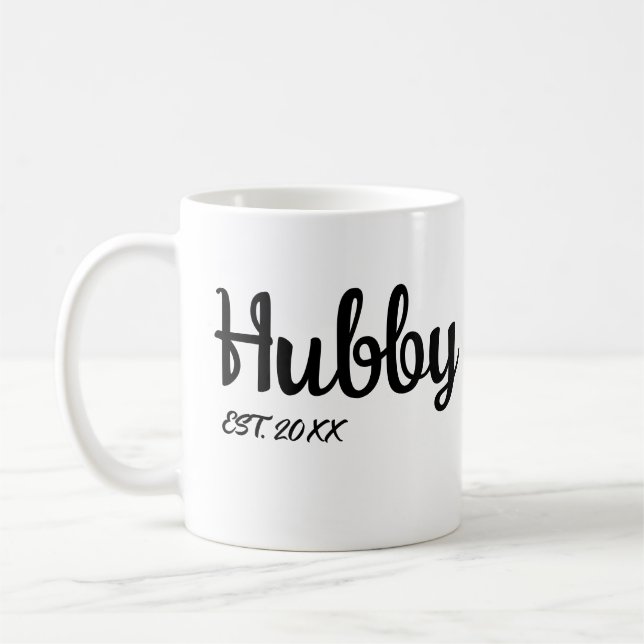 Hubby Wedding Anniversary wishes for husband Coffee Mug (Left)