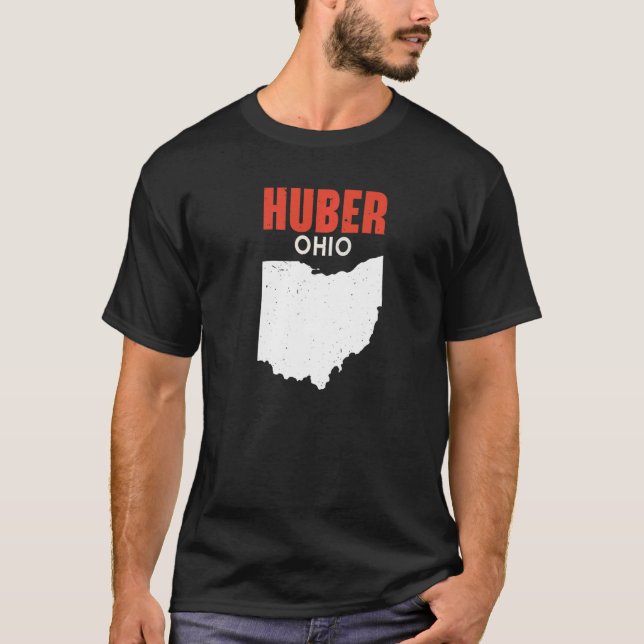 HUBER HEIGHTS Ohio USA State America Travel Ohioan T-Shirt (Front)