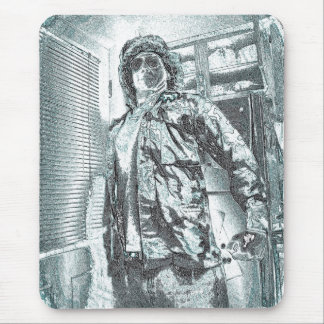 Huber in Uniform Mouse Mat