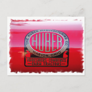 Huber Tractor Logo Postcard