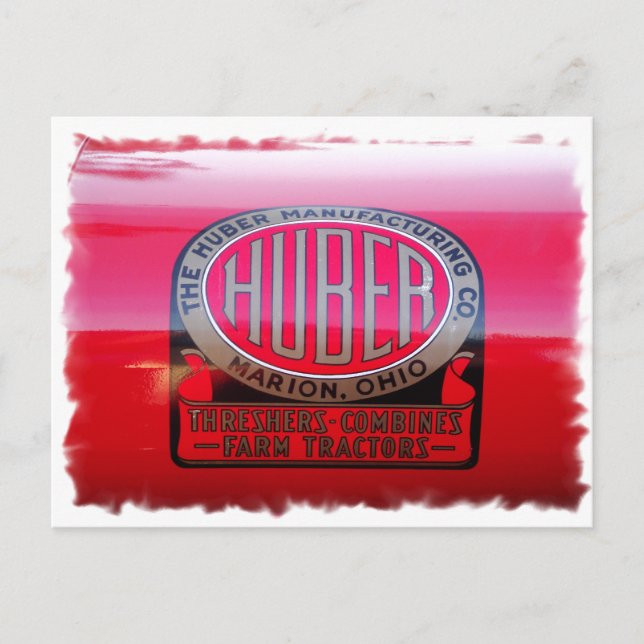 Huber Tractor Logo Postcard (Front)