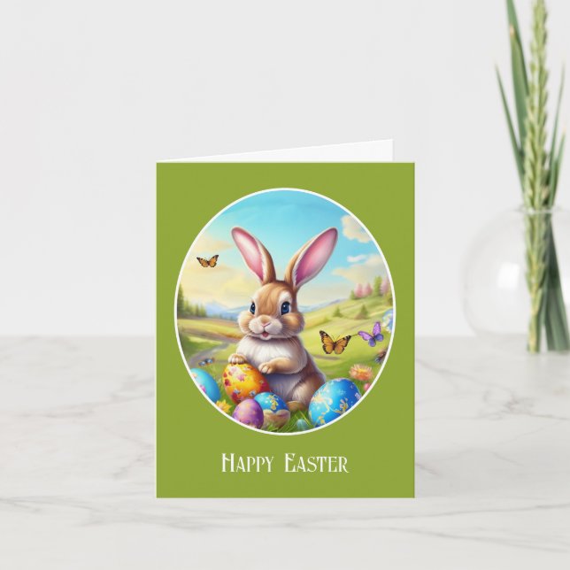 Hübner Osterhase in landscape - Card (Front)