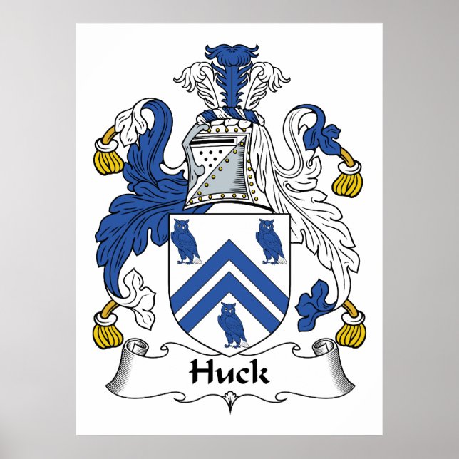 Huck Family Crest Poster (Front)