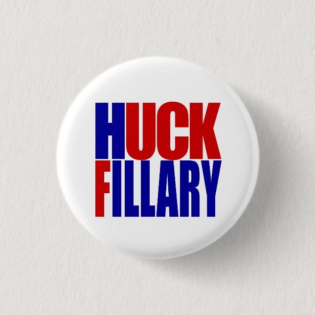 “HUCK FILLARY” 1.25-inch 3 Cm Round Badge (Front)