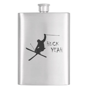 Huck Yeah (Skiing) Hip Flask