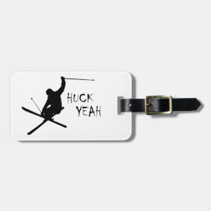 Huck Yeah (Skiing) Luggage Tag