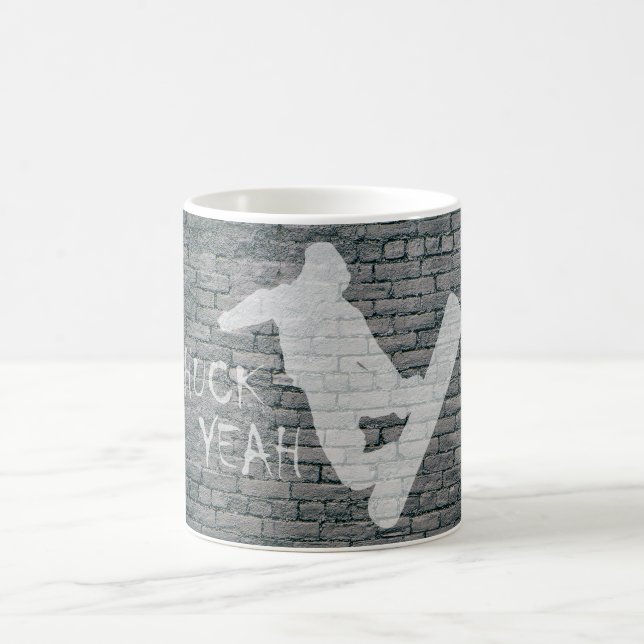 Huck Yeah (Snowboarding) Coffee Mug (Center)