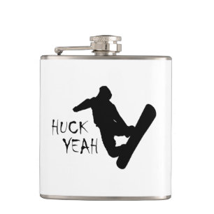 Huck Yeah (Snowboarding) Hip Flask