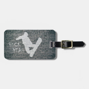 Huck Yeah (Snowboarding) Luggage Tag