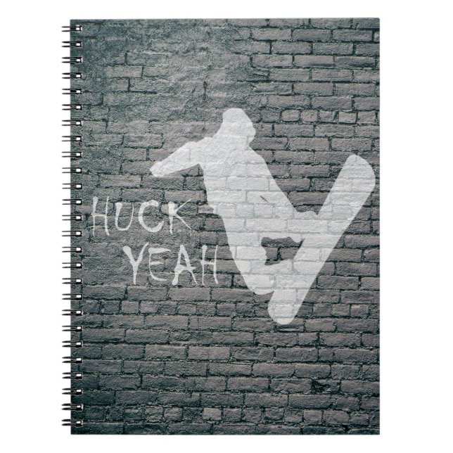 Huck Yeah (Snowboarding) Notebook (Front)