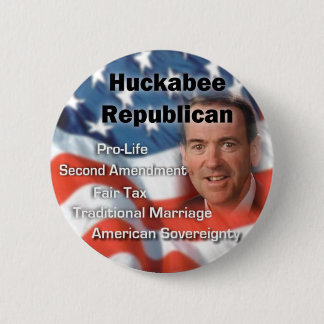 huckabeerepublican 6 cm round badge