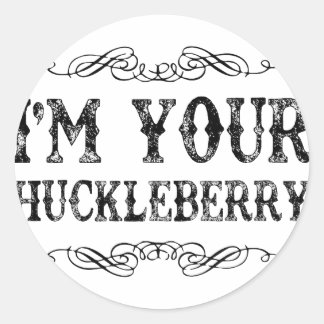 huckleberry classic round sticker