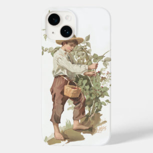 Huckleberry Finn Picking Berries Lithograph Case-Mate iPhone 14 Case