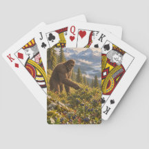 Huckleberry Season Bigfoot Playing Cards