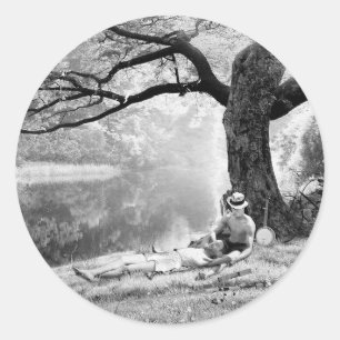 Huckleberry & Tom Classic Round Sticker