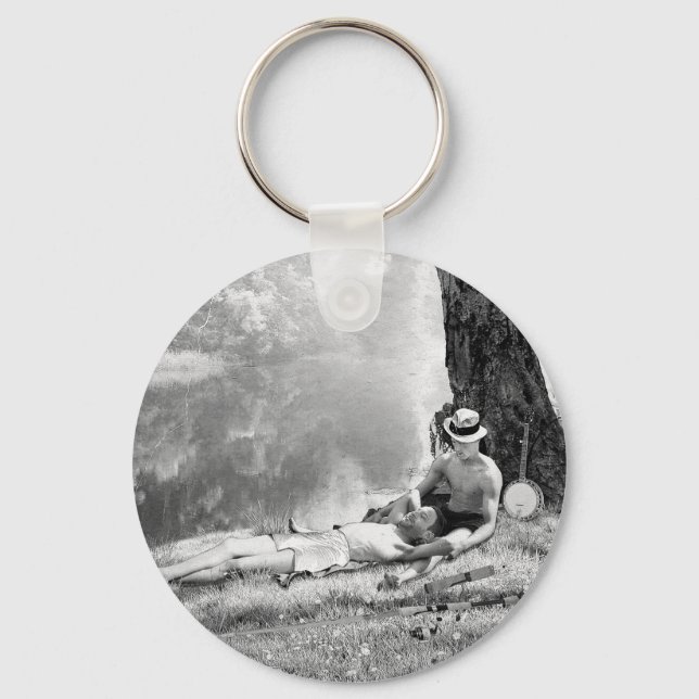 Huckleberry & Tom Key Ring (Front)