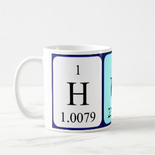 Hud periodic table name mug