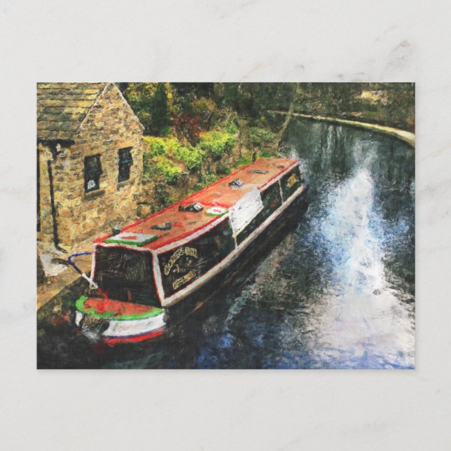 Huddersfield Canal Postcard (Front)