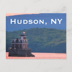 Hudson Athens Lighthouse - Hudson City Light, NY Postcard
