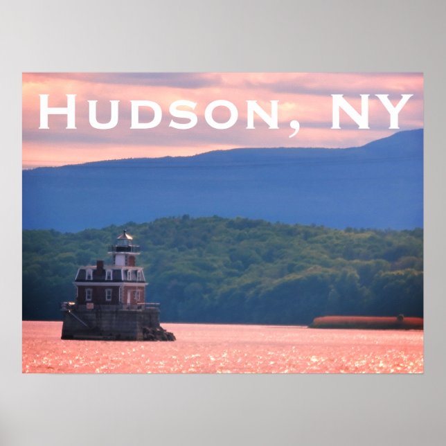 Hudson Athens Lighthouse - Hudson City Light, NY Poster (Front)
