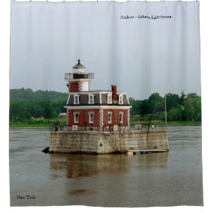 Hudson Athens Lighthouse shower curtain