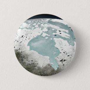 Hudson Bay Sea Ice On April 29, 2006. 6 Cm Round Badge