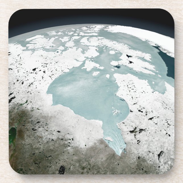 Hudson Bay Sea Ice On April 29, 2006. Coaster (Front)