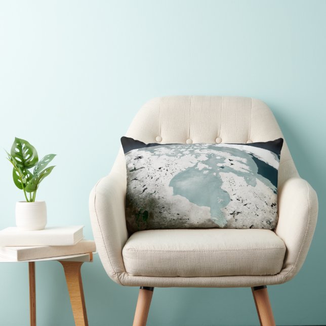 Hudson Bay Sea Ice On April 29, 2006. Lumbar Cushion (Chair)