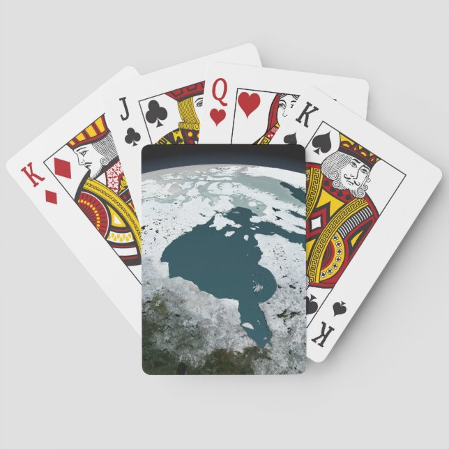 Hudson Bay Sea Ice On November 14, 2005. Playing Cards (Back)