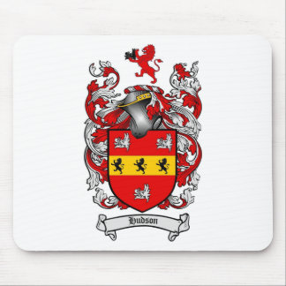 HUDSON FAMILY CREST -  HUDSON COAT OF ARMS MOUSE MAT